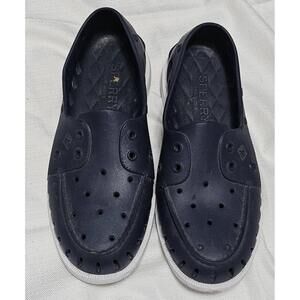 Sperry TopSider Shoes Perforated Loafers Navy Slip-Resistant Casual Mens 9M‎